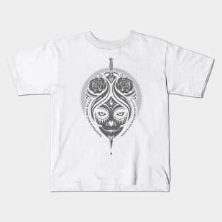 La Catrina / Santa Muerte / gray edition Kids T-Shirt